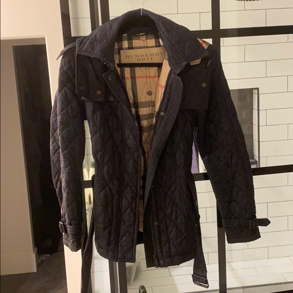 Burberry Quilted Jacket With Hood